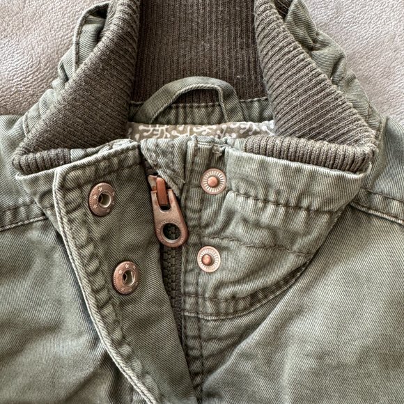 H&M Toddler Olive Green Utility Jacket EUC Sz 12-18 mos - Picture 7 of 7